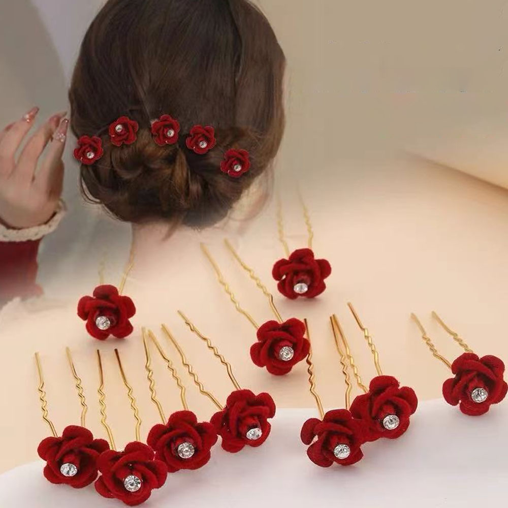 10 Stücke Rose Haarschmuck Hoc – Supply Florist Bewertung und Preis