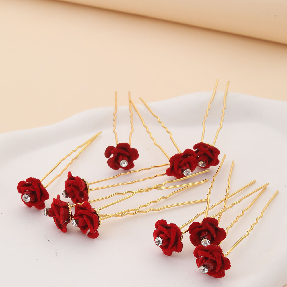 10 Stücke Rose Haarschmuck Hoc – Supply Florist Bewertung und Preis