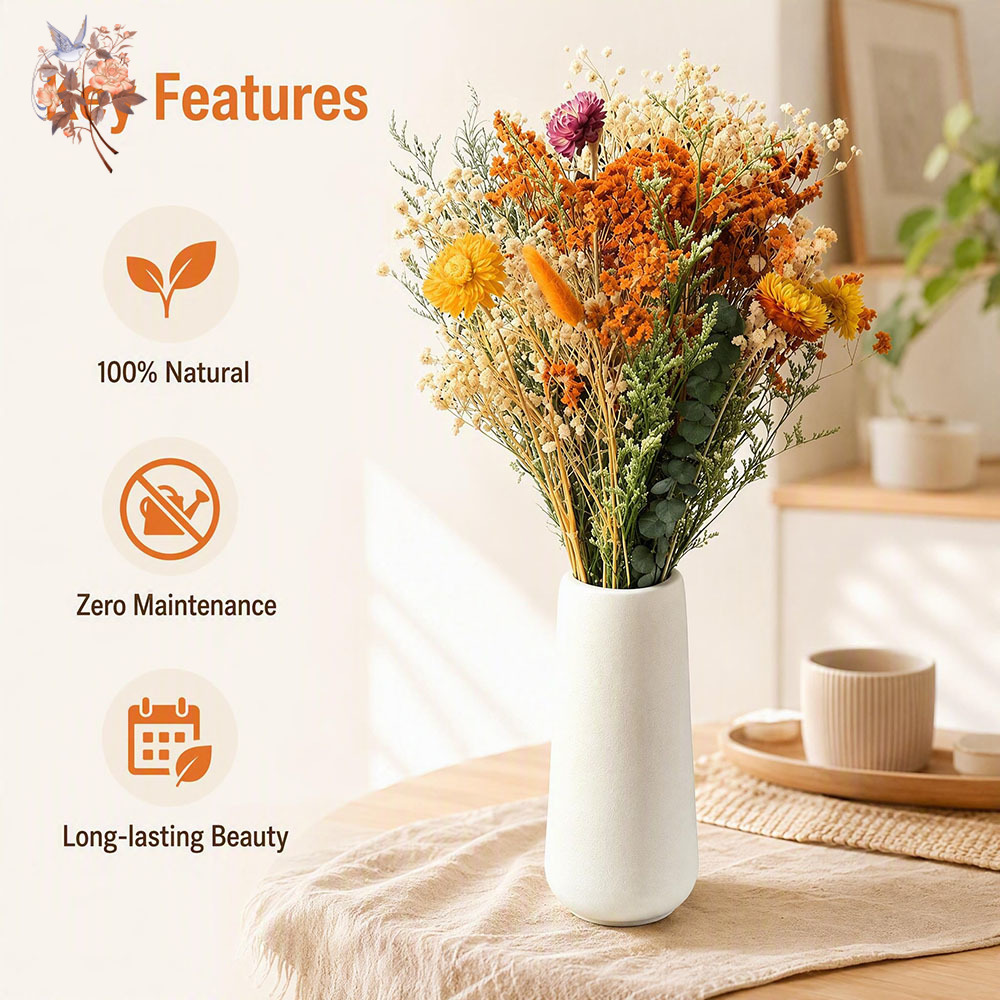 Herbstlicher Trockenblumenstra – Eucalyptus Preserved Bewertung und Preis