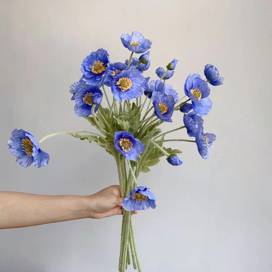 Gefälschte Mohn Seide Blumen l – Florist Supply Bulk Bewertung und Preis