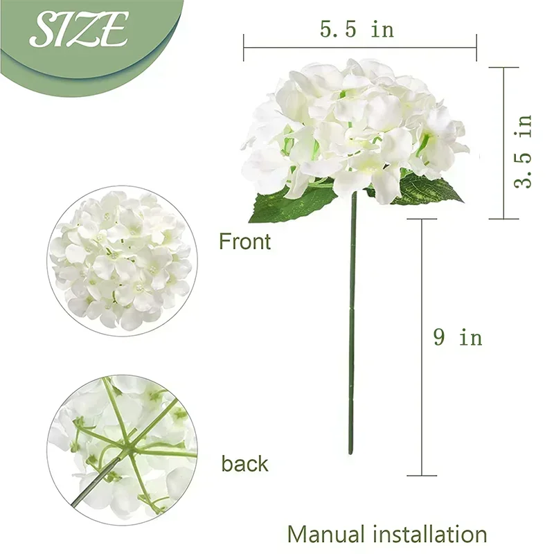 50 Stück künstliche Hortensien – Florist Supply Bulk Bewertung und Preis
